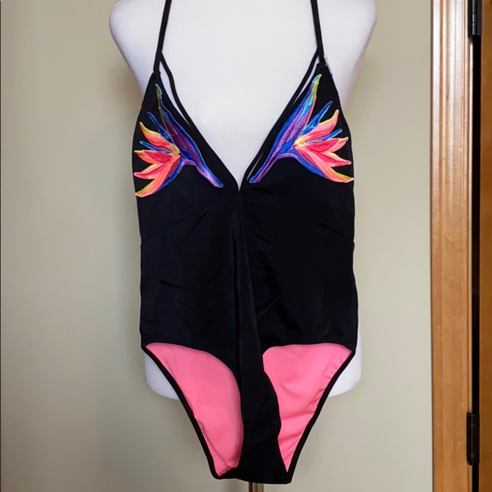 Victoria secret pink plunge swimsuit